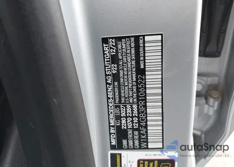 2023 Mercedes-Benz C 300 Sedan из США, поврежденный, VIN W1KAF4GB3PR106522